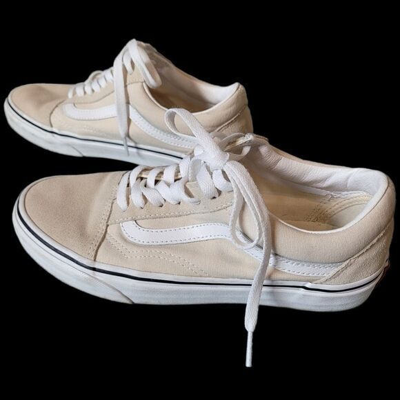 Vans Cream And White Sneaker - Picture 2 of 5